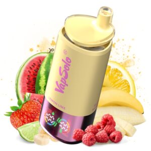 vapsolo strawberry banana & raspberry watermelon & lemon lime flavor