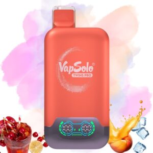 vapsolo twins pro 50000 cherry cola & juicy peach ice